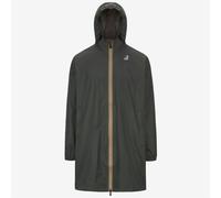 K-Way - Veste longue coupe-vent imperméable et compactable - Le Vrai 4.0 Eiffel East Green Blackish - Taille L - Vert Vert L