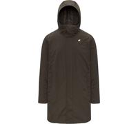 K-Way - Parka imperméable et isolée en duvet naturel et synthétique - Thomas Warm Ottoman Black Olive pour Homme en Nylon - Taille S - Kaki Kaki S