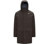 K-Way - Parka isolante et imperméable - Jarno Twill Marmotta Black Olive-Blue Airforce pour Homme - Taille XL - Kaki Kaki XL