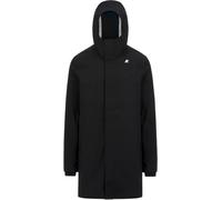K-Way - Parka longue et doublée - Thomas Bonded Black Blue Depht pour Homme - Taille XL - Noir Noir XL
