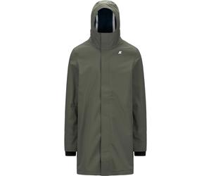 K-Way - Parka longue et doublée - Thomas Bonded Green Blackish Blue Dep pour Homme - Taille S - Vert Vert S