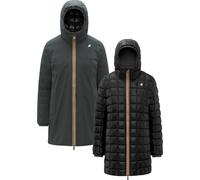 K-Way - Parka réversible en Primaloft® - Sophie St Thermo Double Green Blackish Black Pure pour Femme - Taille M - Noir Noir M