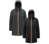 K-Way - Parka réversible en Primaloft® - Sophie St Thermo Double Green Blackish Black Pure pour Femme - Taille S - Noir Noir S