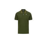 K-Way Polo à manches courtes piqué de coton stretch pour homme, modèle Jud de l'Fit Slim, couleur vert cyprès., Cypress vert, Medium