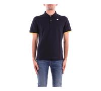 K-Way - Polo Élégant avec Logo et Fermeture Boutonnée - Homme - Tops - Bleu - Taille: S