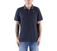 K-Way Polo Jud pour homme à manches courtes, coupe fine, couleur bleu foncé, modèle K7121JW K89, Blue Depht., XL