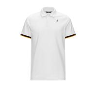 K-Way - Polo Stretch Contrasté Vincent - Homme - Tops - Blanc - Taille: 3XL