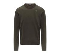 K-Way - Pull col rond en laine mérinos vert - Homme - Pulls - Vert - Taille: M