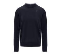 K-Way - Pull en Laine Mérinos Noir Col Rond - Homme - Pulls - Noir - Taille: M
