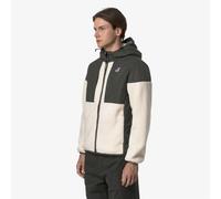 K-Way - Veste bi-matière - Samson 4.0 Orsetto Green Blackish Ecru en Nylon - Taille S - Vert Vert S