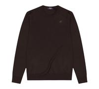 K-Way - Pull en Laine Mérinos Noir Col Rond - Homme - Pulls - Noir - Taille: M