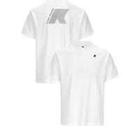 K-Way - Tee-shirt technique - Graphite White pour Homme en Silicone - Taille S - Blanc Blanc S