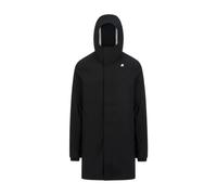 K-Way - Parka longue et doublée - Thomas Bonded Black Blue Depht pour Homme - Taille XL - Noir Noir XL