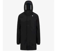 K-Way - Parka longue pour homme THOMAS BONDED - A3C BLACK PURE / BLUE DEPHT - Taille S