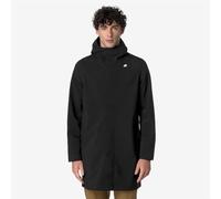 K-Way - Parka longue et doublée - Thomas Bonded Black Blue Depht pour Homme - Taille XL - Noir Noir XL