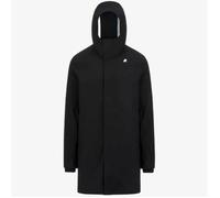 K-Way - Parka longue pour homme THOMAS BONDED - A3C BLACK PURE / BLUE DEPHT - Taille S