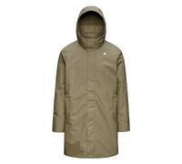 K-Way - Parka isolante et imperméable en PrimaLoft® - Thomas Warm Micro Canvas Green Army en Nylon - Taille XL - Kaki Kaki XL