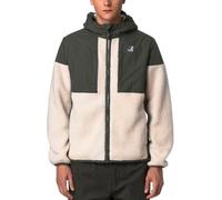 K-Way - Veste bi-matière - Samson 4.0 Orsetto Green Blackish Ecru en Nylon - Taille S - Vert Vert S