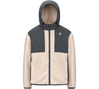K-Way - Veste bi-matière - Samson 4.0 Orsetto Grey Shadow Dk Ecru en Nylon - Taille L - Gris Gris L