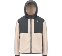 K-Way - Veste bi-matière - Samson 4.0 Orsetto Grey Shadow Dk Ecru en Nylon - Taille XS - Gris Gris XS
