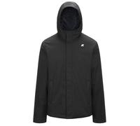 K-Way - Veste en twill imperméable et coupe-vent - Jacko Twill Marmotta Black Pure Blue A pour Homme - Taille L - Noir Noir L