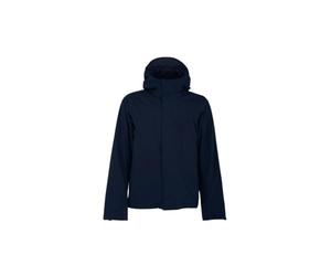 K-Way Veste d'hiver pour homme, modèle Jacken Bonded Padded, en polyester, capuche doublée avec cordon de serrage, fermeture éclair à deux directions, poches modèle America, FO., Blue Depth, M