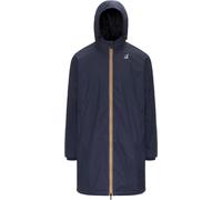 K-Way - Veste longue coupe-vent imperméable et compactable - Le Vrai 4.0 Eiffel East Warm Depht Blue - Taille XXL - Navy Navy XXL