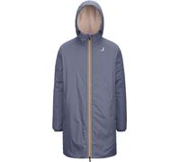 K-Way - Veste longue imperméable et coupe-vent - Le Vrai 3.0 Eiffel Orsetto Grey Blue Avion en Nylon - Taille XL - Bleu Bleu XL