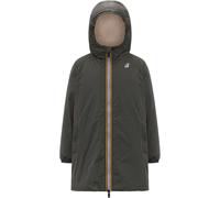 K-Way - Veste longue isolée, imperméable, coupe-vent - P.Le Vrai 4.0 Eiffel Orsetto Green Blackish - Taille Enfant 10 ans - Vert Vert 10 ans