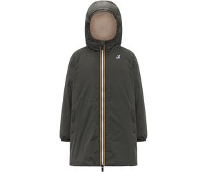 K-Way - Veste longue isolée, imperméable, coupe-vent - P.Le Vrai 4.0 Eiffel Orsetto Green Blackish - Taille Enfant 8 ans - Vert Vert 8 ans