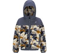 K-Way - Veste polaire à capuche - Le Vrai 3.0 P. Jildaz Orsetto Graphic Avion Camo Boy Avion en Nylon - Taille Enfant 14 ans - Bleu Bleu 14 ans