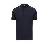 K-Way Polo VINCENT - Élégant avec logo et fermeture boutonnée - Coton/Élasthanne - Homme Bleu 2XL