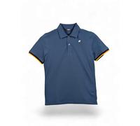 K-Way - Vincent Piqué Slim Polo - Homme - Tops - Bleu - Taille: L