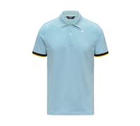 K-Way - Vincent Pique Slim Polo - Homme - Tops - Bleu - Taille: S
