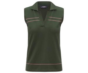 K-Way - Women's Jaligne Stripes - Polo - XS - green africa / violet