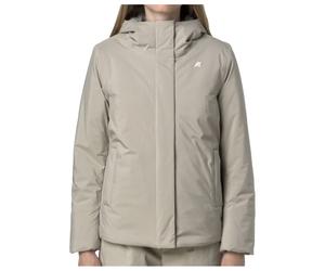 K-Way - Women's Lil Soft Touch Marmotta - Veste d'hiver - S - beige cashmere / green blackish