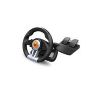 Krom Gaming Volant K-Wheel – USB filaire, pédales analogique/numérique, Noir
