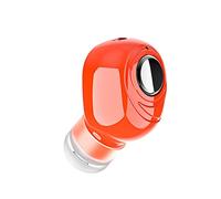 K08 Mini oreillette sans fil Bluetooth 5.0 Portable Oreillette InEar Oreillettes InEar Mini Bluetooth 5.0 Prise en charge du microphone Bouton Fonctionnement Ghs747 (Rouge, Taille unique)