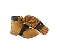 K1 Paire de Crampons à Glace à Semelle intermédiaire - Pivotent Facilement pour des Transitions fréquentes en intérieur/extérieur, la Conduite ou l'escalade - Profil Original - Sangle Noire