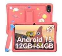 TABWEE K10 Tablette Enfant 10 Pouces,12Go RAM 64Go ROM,Android 15,Tablette pour Enfant Éducative avec Contrôle Parental,WiFi 6