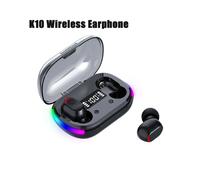 K10 Wireless Earbuds LED Digital Display Touch Control Gaming Sport Headphone Bluetooth-Compatible 5.3 Stereo Earphones
