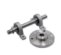 K11-80 K12-80 80mm ou K11-100 K12-100 roulement de plaque arrière M14x1mm M14 arbre de broche 156 Mm X 14.94 Mm mandrin de poupée de tour(K11-80 K12-80)