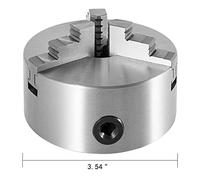 K11 Lathe Chuck 3 JAWS Manuel égocentrique K11-100 K11-125 K11-160 K11-200 W/Boulon de montage for le broyage bourse Outils de bricolage(K11-100)
