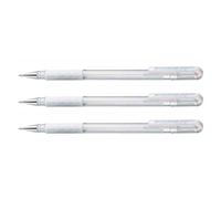 [K118-LW-3] Pentel Lot de 3 Stylos roller à encre gel Hybrid Gel Grip K118L b...