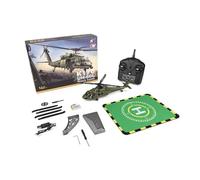 K170 UH-60L helicoptere telecommande - Flybarless 2,4 GHz 4 canaux avec gyroscope 6 axes, vol stationnaire en altitude, manettes des gaz gauche et droite réglables pour adultes débutants(1 batterie)