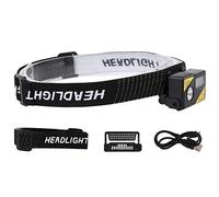 K180 LED Léger USB De Charge Phare Chapeau Clip Intégré Induction Forte Lumière pour Camping En Plein Air Randonnée Pêche ABS Matériel