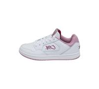 K1X Baskets basses 'Sweep' rose ancienne / rouge carmin / blanc, Taille 38