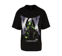 K1X T-Shirt 'Alien Built' bleu / vert / noir / argent, Taille S