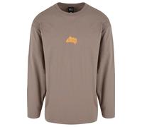 K1X T-Shirt 'Alien Smash' bleu-gris / brocart / orange foncé / noir, Taille M