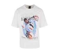 K1X T-Shirt 'Bootleg' bleu clair / gris basalte / orange / blanc, Taille M